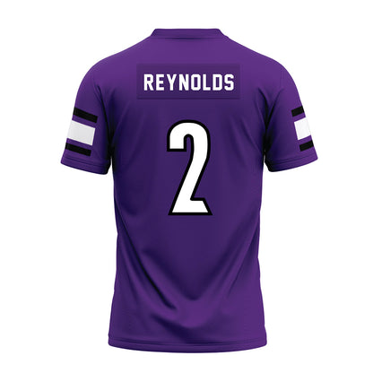 Stonehill - NCAA Football : Quintarius Reynolds - Purple Premium Football Jersey-1