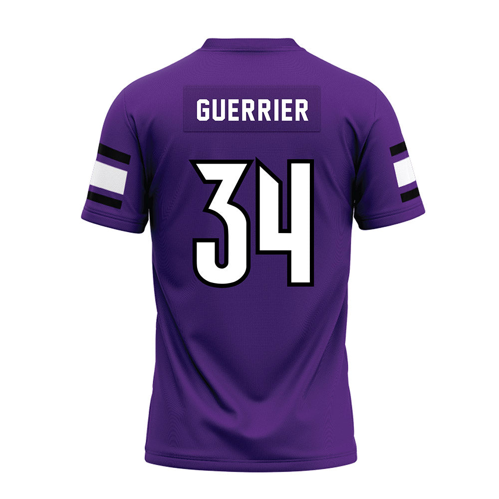 Stonehill - NCAA Football : Ricky Guerrier - Purple Premium Football Jersey