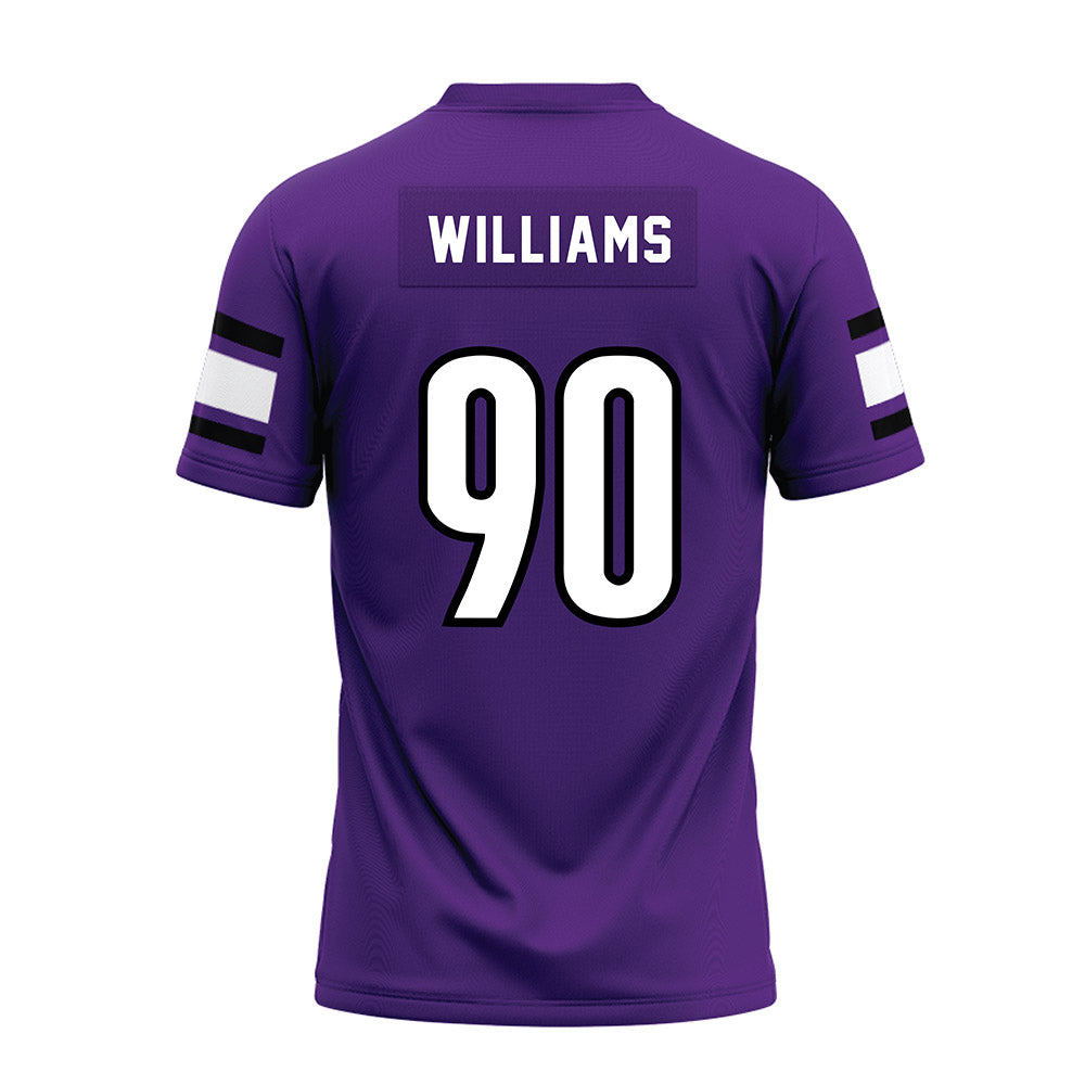 Stonehill - NCAA Football : Pj Williams - Purple Premium Football Jersey-1