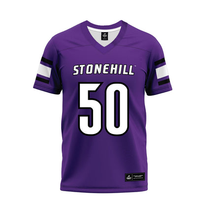 Stonehill - NCAA Football : Vahn Friday - Purple Premium Football Jersey-0