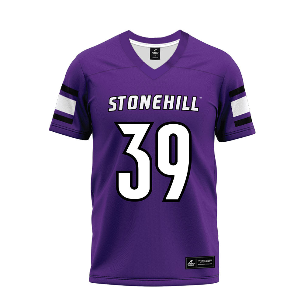 Stonehill - NCAA Football : Domenic Scalese - Purple Premium Football Jersey-0