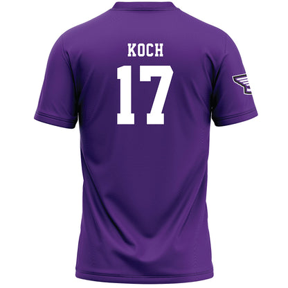 Stonehill - NCAA Women's Lacrosse : Jennaveve Koch - Purple Lacrosse Jersey -1