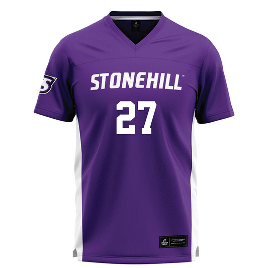 Stonehill - NCAA Women's Lacrosse : Grace Murphy - Purple Lacrosse Jersey -0