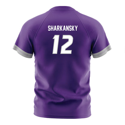 Stonehill - NCAA Women's Soccer : Olivia Sharkansky - Purple Soccer Jersey-1