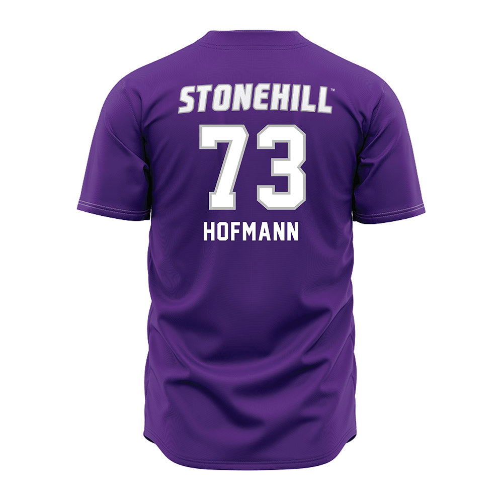 Stonehill - NCAA Softball : Piper Hofmann - Purple Jersey-1