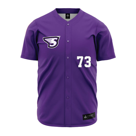 Stonehill - NCAA Softball : Piper Hofmann - Purple Jersey-0