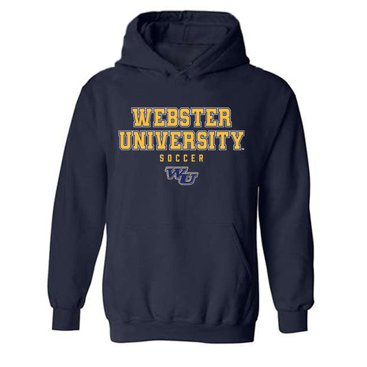 Webster - NCAA Men's Soccer : Charlie Noakes - Classic Shersey Hooded Sweatshirt-0