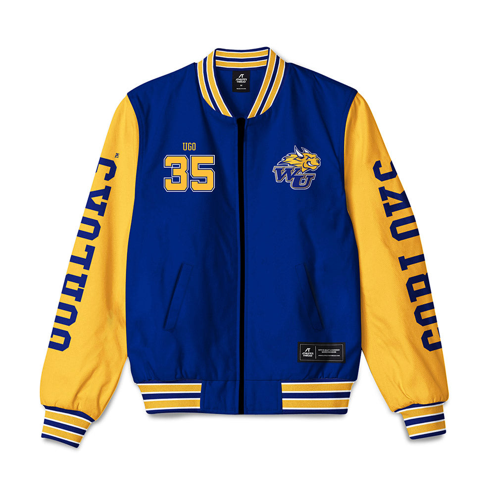 Webster - NCAA Men's Basketball : Justin Ugo - Bomber Jacket-0