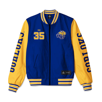 Webster - NCAA Men's Basketball : Justin Ugo - Bomber Jacket-0
