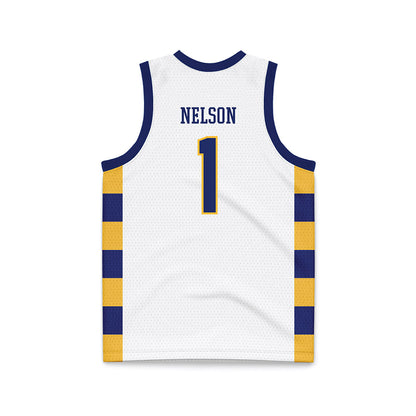 Webster - NCAA Men's Basketball : Charles Nelson - White Basketball Jersey-1