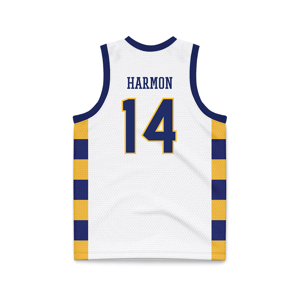 Webster - NCAA Men's Basketball : Will Harmon - White Basketball Jersey-1