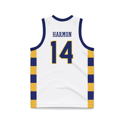 Webster - NCAA Men's Basketball : Will Harmon - White Basketball Jersey-1