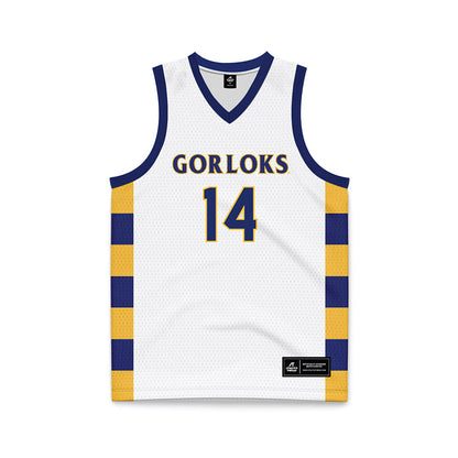 Webster - NCAA Men's Basketball : Will Harmon - White Basketball Jersey-0