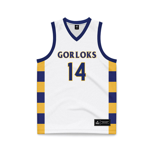 Webster - NCAA Men's Basketball : Will Harmon - White Basketball Jersey-0