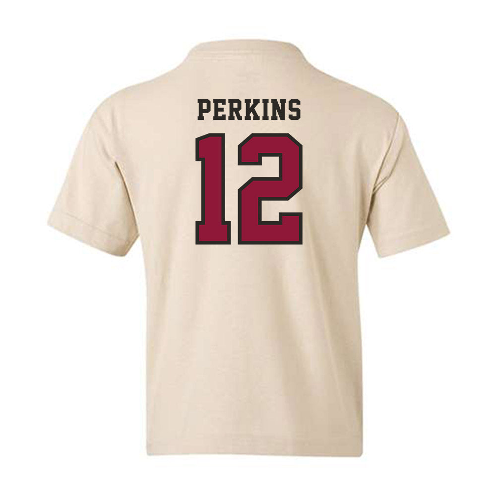 Henderson State - NCAA Men's Basketball : Deazhon Perkins - Youth T-Shirt-1