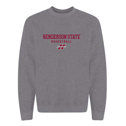 Henderson State - NCAA Men's Basketball : Hunter Nelms - Crewneck Sweatshirt-0