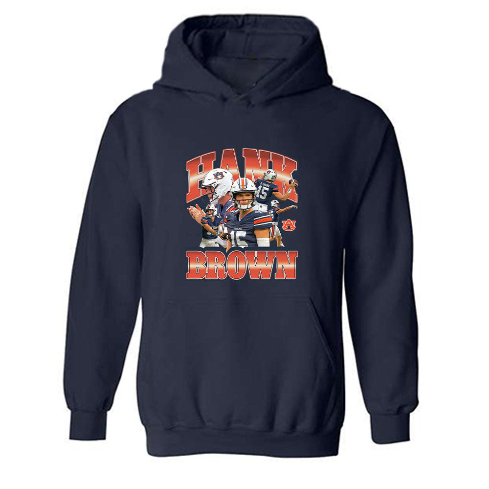 Auburn - NCAA Football : Hank Brown - Player Collage Hooded Sweatshirt