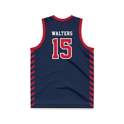 Samford - NCAA Men's Basketball : Grayson Walters - 2024 Navy Basketball Jersey