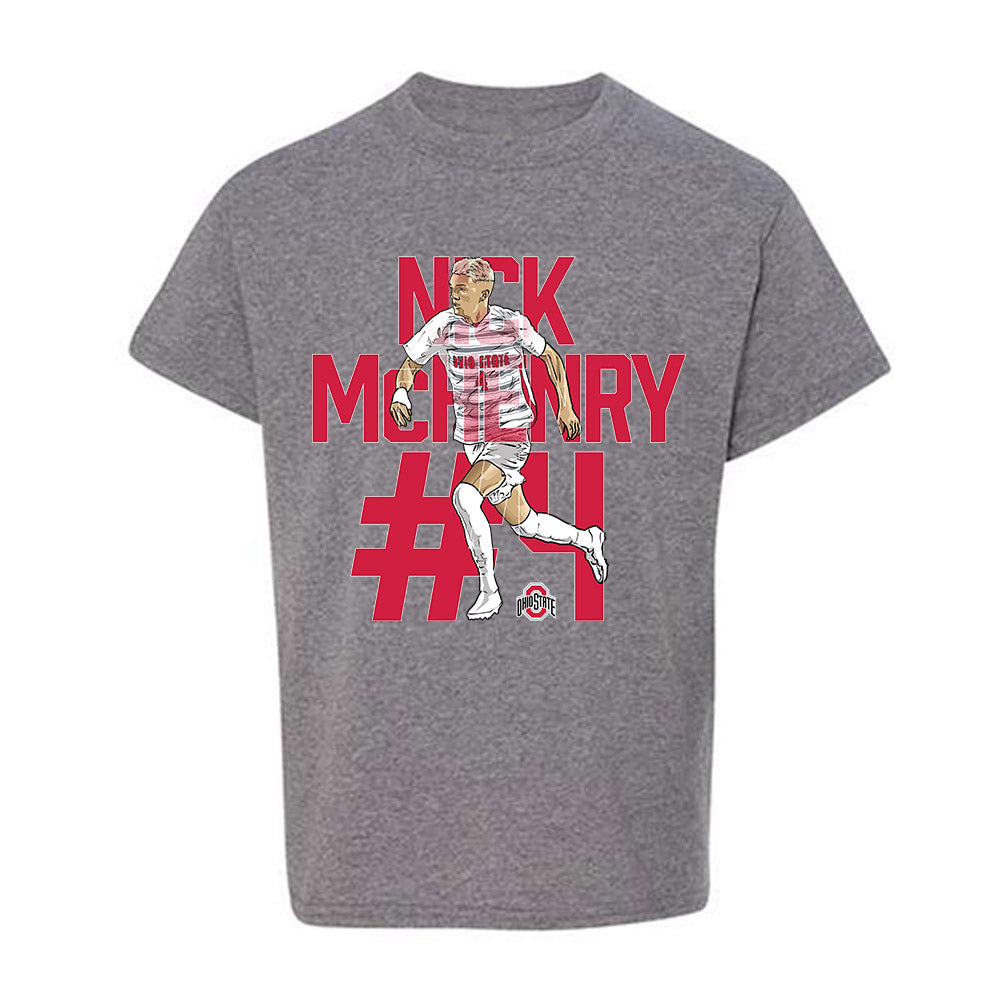 Ohio State - NCAA Men's Soccer : Nicholas McHenry - Player Collage Youth T-Shirt-0