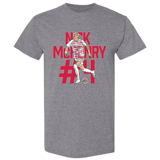 Ohio State - NCAA Men's Soccer : Nicholas McHenry - Player Collage T-Shirt-0