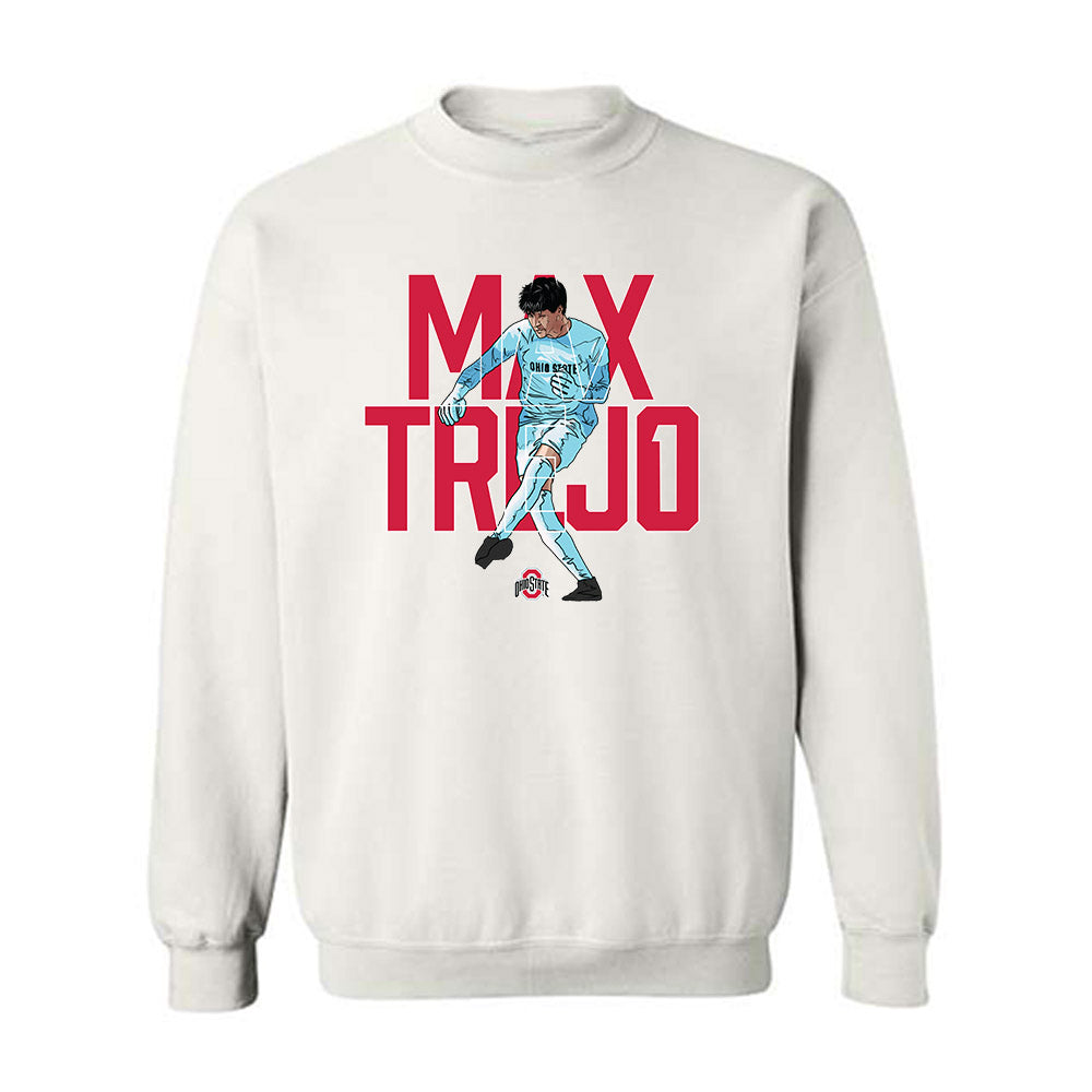 Ohio State - NCAA Men's Soccer : Maximiliano Trejo - Player Collage Crewneck Sweatshirt-0