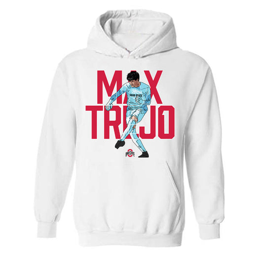 Ohio State - NCAA Men's Soccer : Maximiliano Trejo - Player Collage Hooded Sweatshirt-0