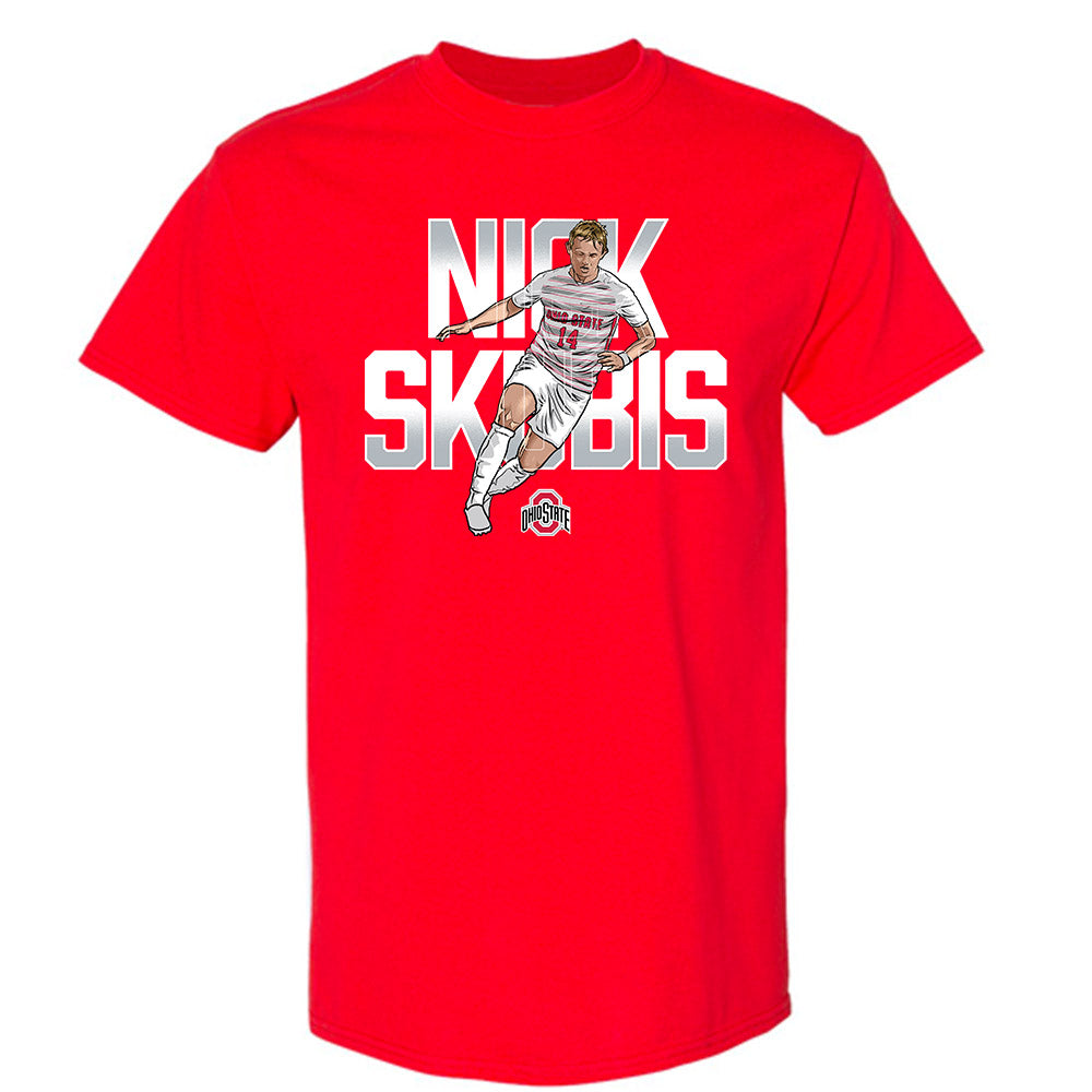 Ohio State - NCAA Men's Soccer : Nick Skubis - Player Collage T-Shirt-0