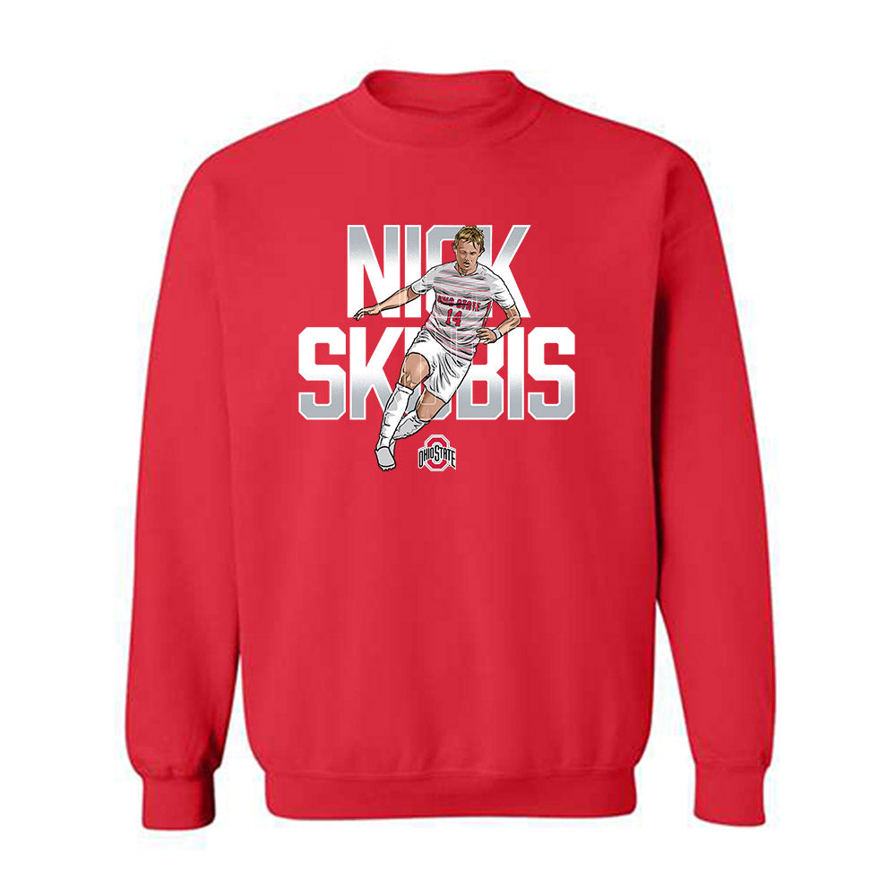 Ohio State - NCAA Men's Soccer : Nick Skubis - Player Collage Crewneck Sweatshirt-0