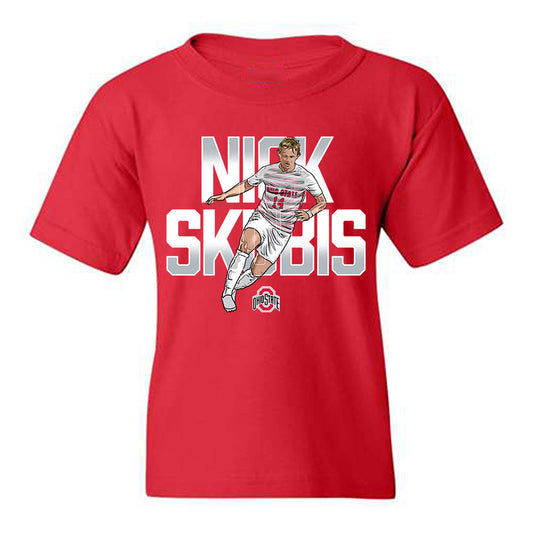 Ohio State - NCAA Men's Soccer : Nick Skubis - Player Collage Youth T-Shirt-0