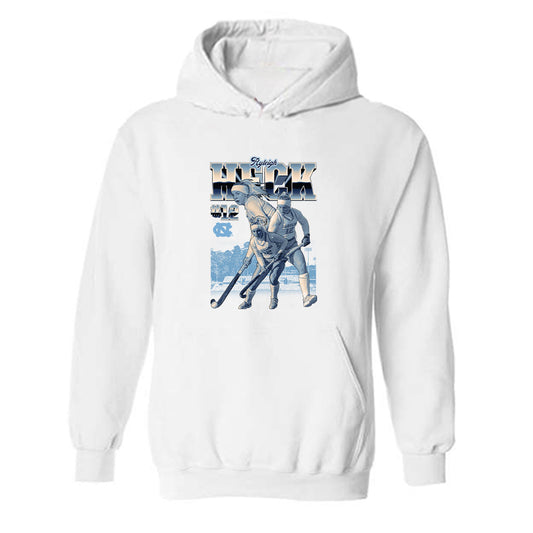 UNC - NCAA Women's Field Hockey : Ryleigh Heck - Player Collage Hooded Sweatshirt-0