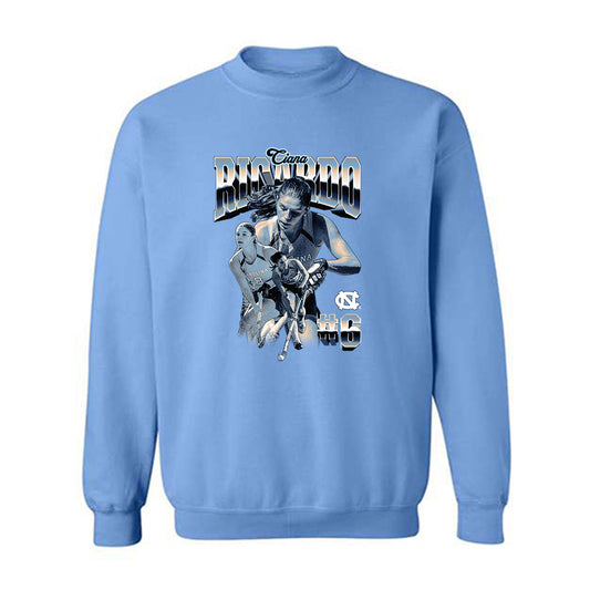 UNC - NCAA Women's Field Hockey : Ciana Riccardo - Player Collage Crewneck Sweatshirt-0