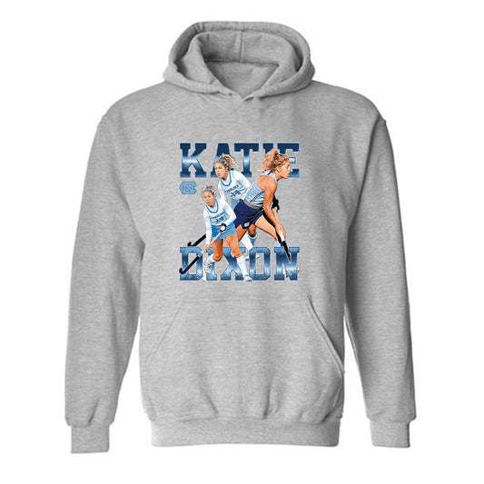 UNC - NCAA Women's Field Hockey : Katie Dixon - Player Collage Hooded Sweatshirt-0