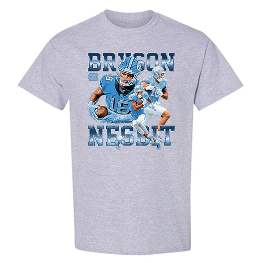 UNC - NCAA Football : Bryson Nesbit - Player Collage T-Shirt-0