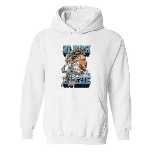 UNC - NCAA Football : Alijah Huzzie - Player Collage Hooded Sweatshirt-0