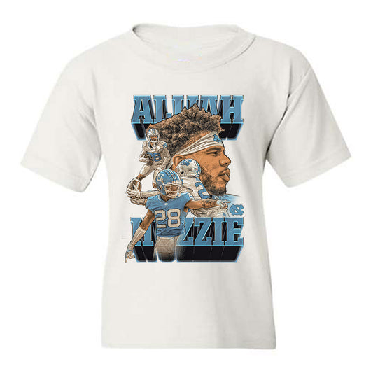 UNC - NCAA Football : Alijah Huzzie - Player Collage Youth T-Shirt-0