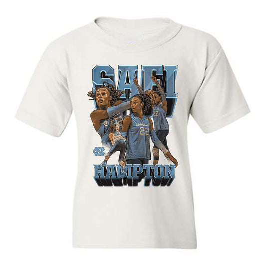 UNC - NCAA Women's Volleyball : Safi Hampton - Player Collage Youth T-Shirt-0