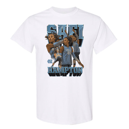 UNC - NCAA Women's Volleyball : Safi Hampton - Player Collage T-Shirt-0