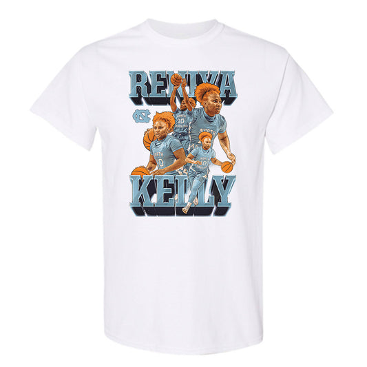 UNC - NCAA Women's Basketball : Reniya Kelly - Player Collage T-Shirt-0