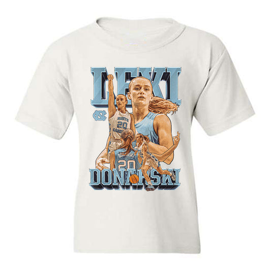 UNC - NCAA Women's Basketball : Lexi Donarski - Player Collage Youth T-Shirt-0