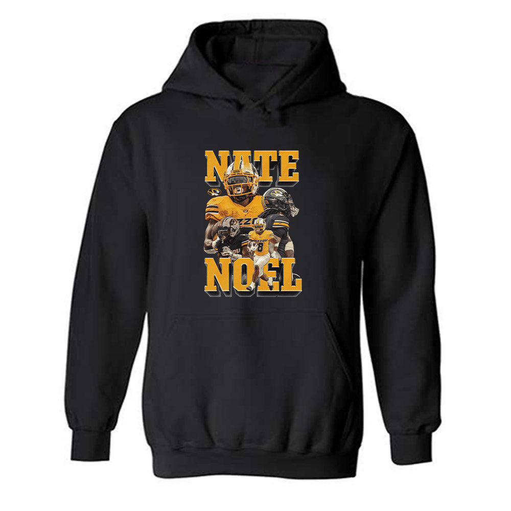 Missouri - NCAA Football : Nate Noel - Player Collage Hooded Sweatshirt-0