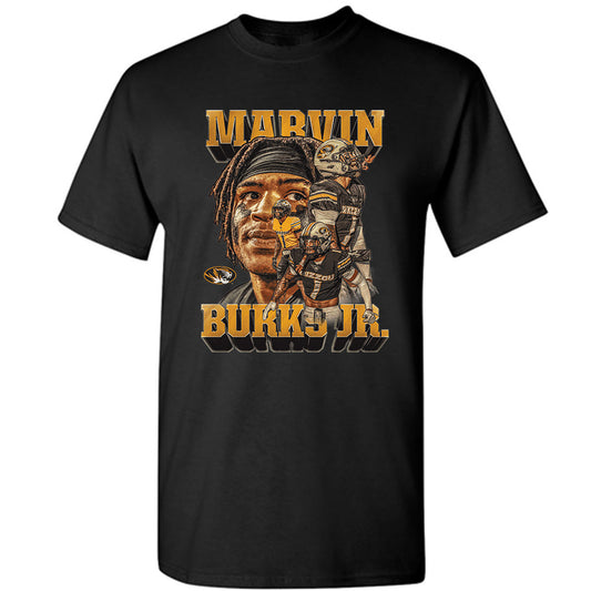 Missouri - NCAA Football : Marvin Burks Jr - Player Collage T-Shirt-0