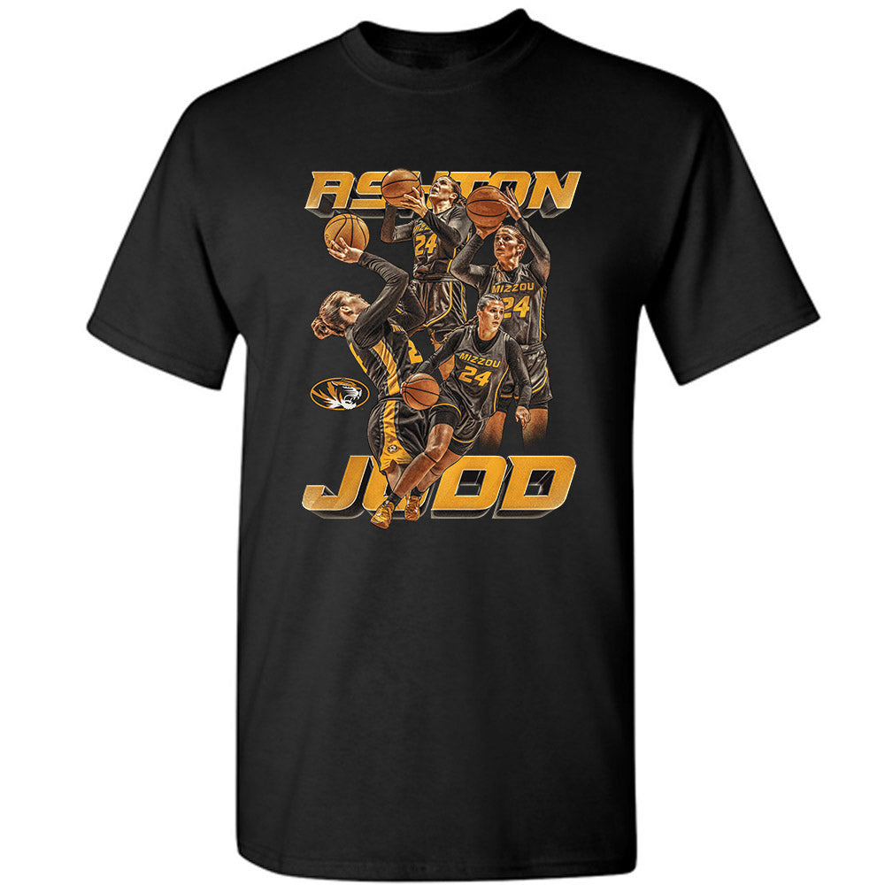 Missouri - NCAA Women's Basketball : Ashton Judd - Player Collage T-Shirt-0