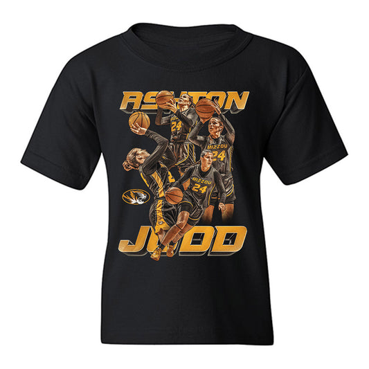 Missouri - NCAA Women's Basketball : Ashton Judd - Player Collage Youth T-Shirt-0