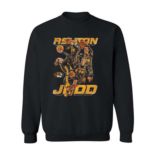 Missouri - NCAA Women's Basketball : Ashton Judd - Player Collage Crewneck Sweatshirt-0