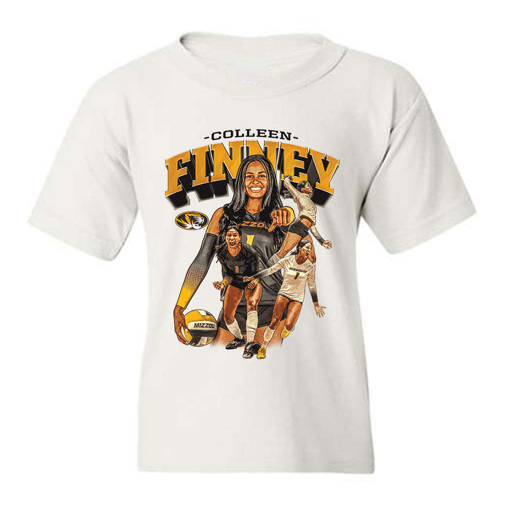 Missouri - NCAA Women's Volleyball : Colleen Finney - Player Collage Youth T-Shirt-0