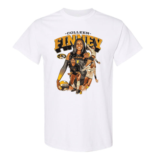 Missouri - NCAA Women's Volleyball : Colleen Finney - Player Collage T-Shirt-0