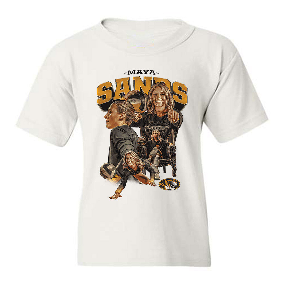 Missouri - NCAA Women's Volleyball : Maya Sands - Player Collage Youth T-Shirt-0