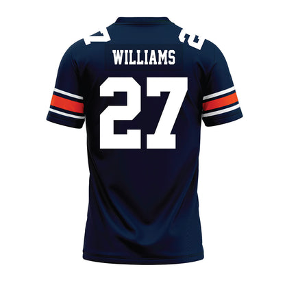 Auburn - NCAA Football : Devin Williams - Navy Premium Football Jersey-1