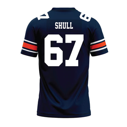 Auburn - NCAA Football : Broderick Shull - Navy Premium Football Jersey-1