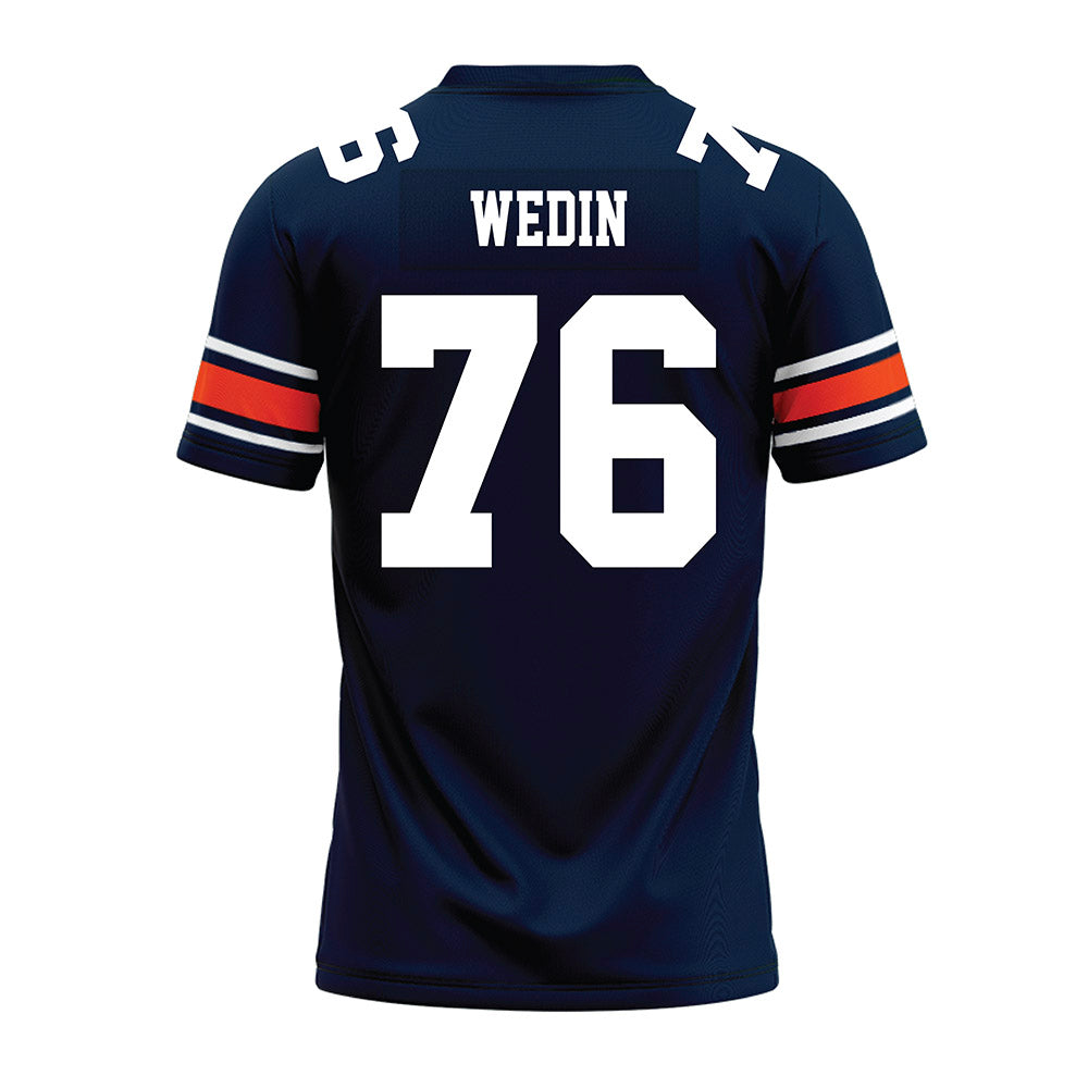 Auburn - NCAA Football : Clay Wedin - Navy Youth Premium Football Jersey